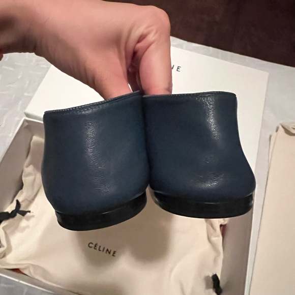 NIB Celine ballet flats Leather turquoise Plain for Women - Picture 5 of 12